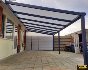 Polycarbonaat zijwand van 4 meter breed