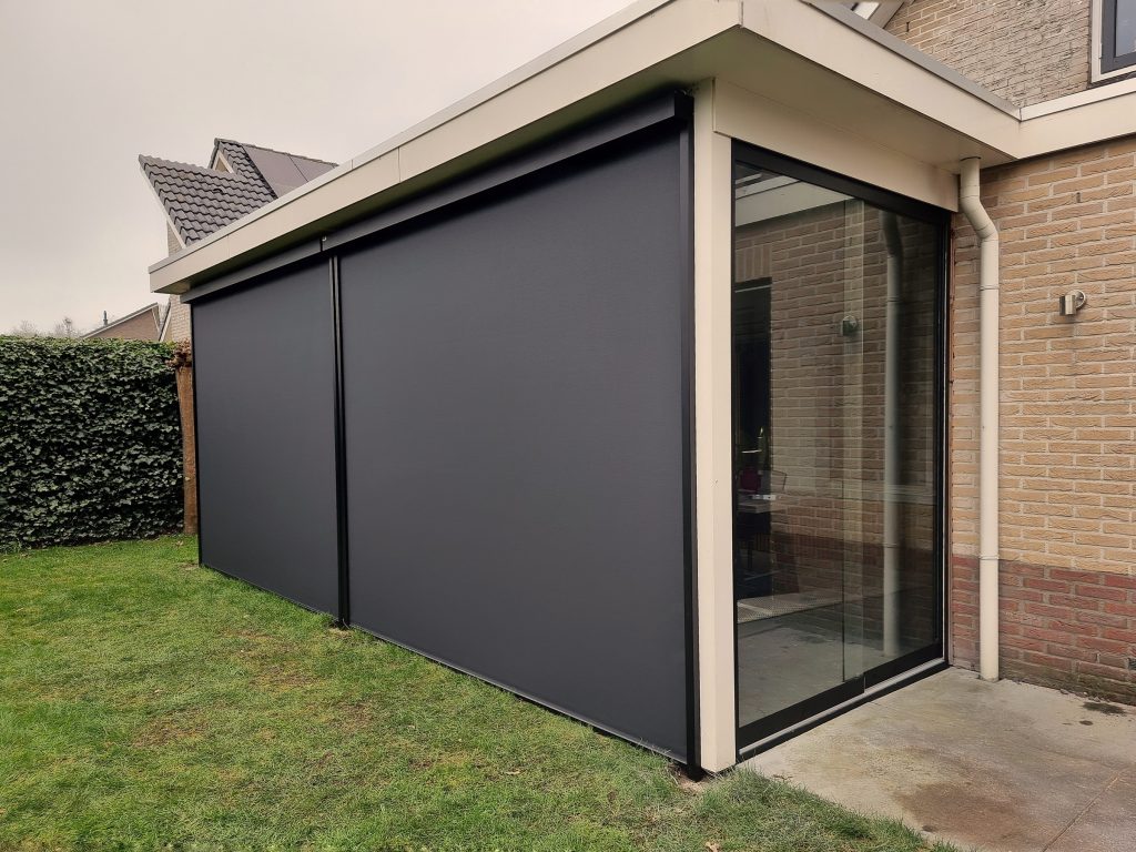 Tuinkamer met ritsscreens